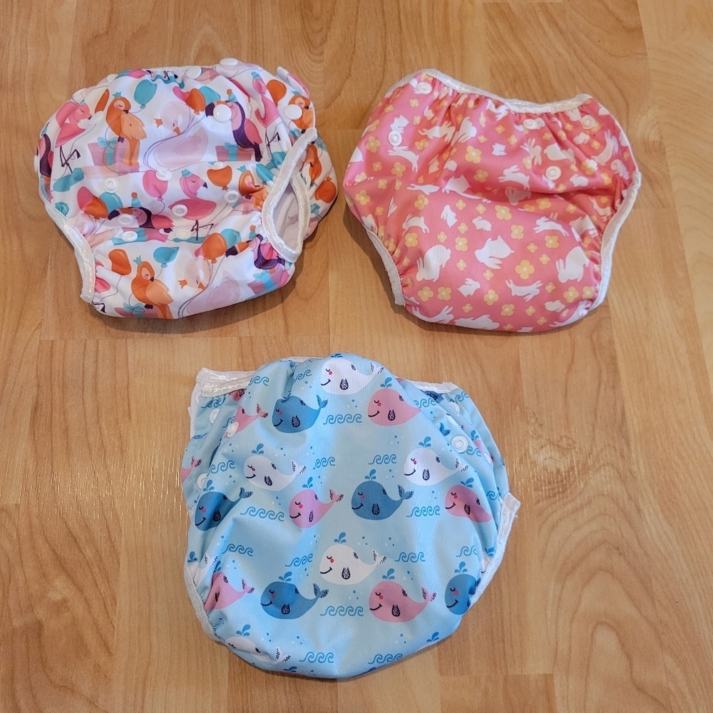 Babygoal Reuseable Swim Diaper Bundle Adjustable Size Newborn - 2T - Picture 6 of 11